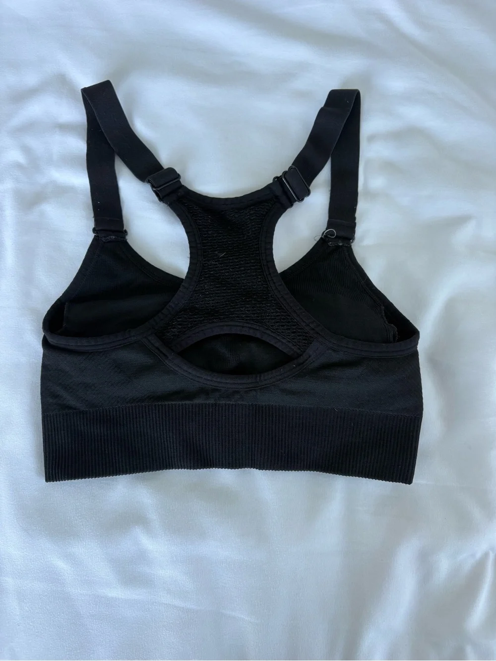 Avia Black Racerback Seamless Sports Bra